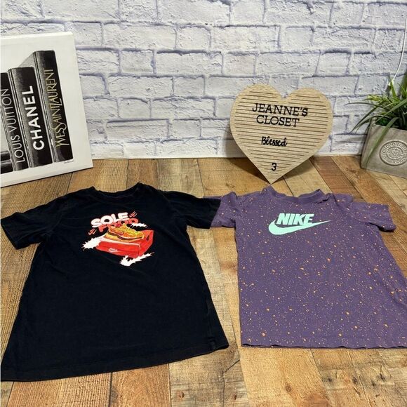 Nike Sportswear Boys' Sole Food / splatter T Shirt, Crewneck, Cotton bundle - Picture 9 of 12